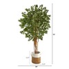 Nearly Natural 6-ft Japanese Maple Artificial Tree in Handmade Natural Jute and Cotton Planter - 2 of 4