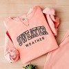 Simply Sage Market Embroidered Sweater Weather Lightweight Garment Dyed Sweatshirt - 3 of 4
