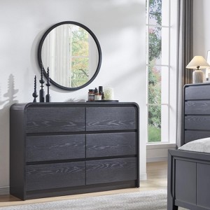 SinCiDo 6 Drawers Dresser for Bedroom, Modern 47in Wide Dressers & Chests of Drawers, - 1 of 4