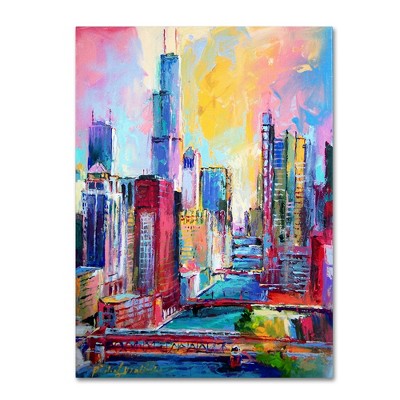 Vibrant Chicago Cityscape Canvas Art for Kids' Nursery