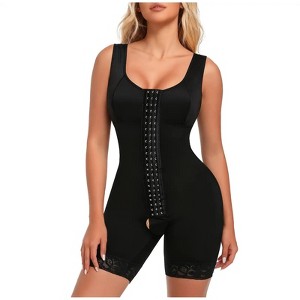 Voxshe Women’s Full Body Shapewear Sculpting Thigh-Length Bodysuit with Tummy Control & Butt Lifter BL-SW05 - 1 of 4