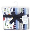 Hudson Baby Infant Boy Cotton Flannel Burp Cloths, Colorful Transportation, One Size - image 2 of 4