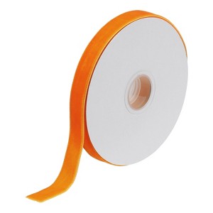 Unique Bargains Soft Single Face Spool Silky Velvet Ribbon for Bouquets DIY Crafts - 1 of 3