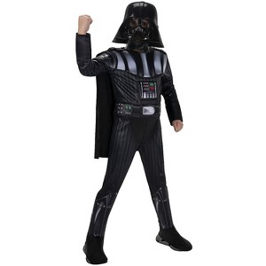 Jazwares Boys' Darth Vader Qualux Costume - Size 4-6 - Black - 1 of 2