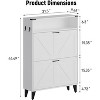 Shoe Storage Cabinet with 2 Flip Drawers, Shoe Rack for Front Door Entrance, Entryway - 2 of 4