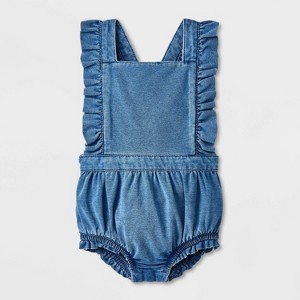 Baby Girls' Ruffle Romper - Cat & Jack™ - 1 of 4