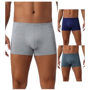 INSPIRE CHIC Men's 3 Pack Underwear Regular Fit Soft Comfortable Boxer Briefs - 1 of 4