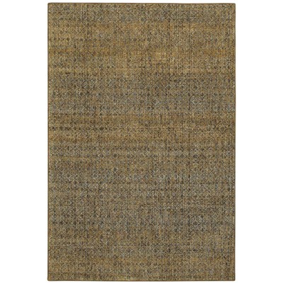 Oriental Weavers Atlas 8048P Green/ Gold Indoor Area Rug - 5'3" x 7'3"