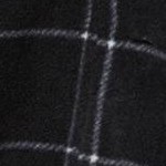 black windowpane plaid