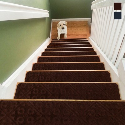 BEQHAUSE Stair Treads Non Slip Washable Stair Treads For Wooden Steps Indoor