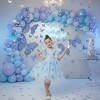 2Bunnies Girls Sparkly Sequin Butterfly Embellishment Tulle Birthday Party Dress - 2 of 4