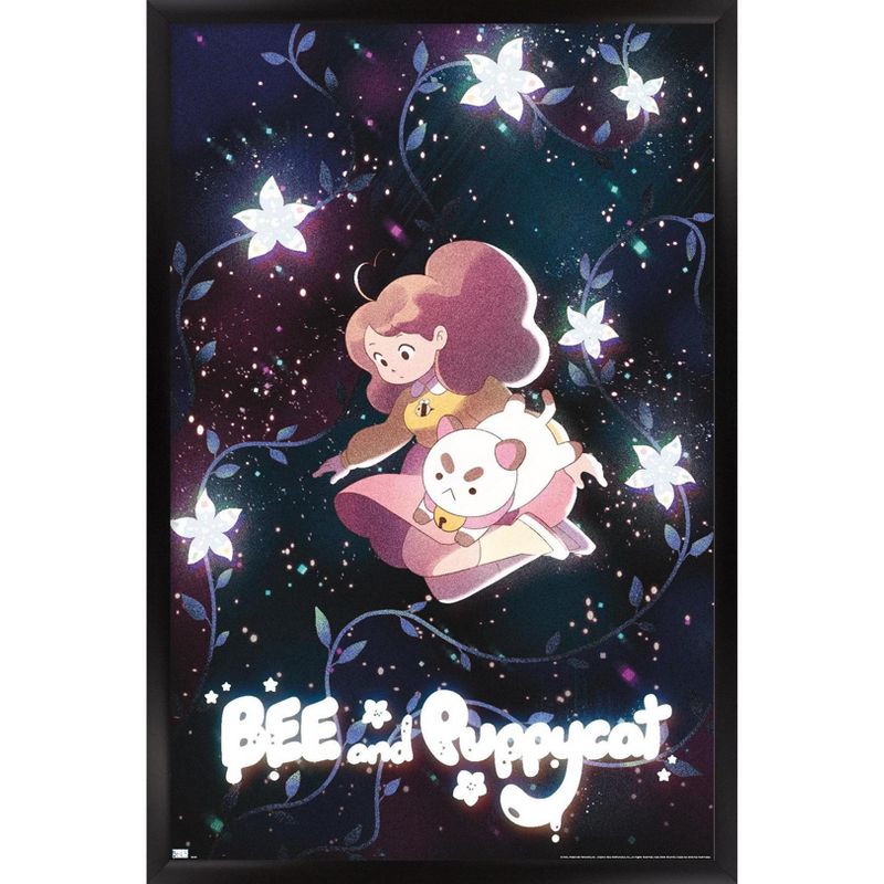 Trends International Bee and Puppycat - Space Flowers Key Art Framed Wall Poster Prints, 1 of 7