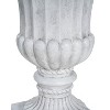 Gulches 110 Qt Antique White Magnesium Oxide Urn Planter Indoor Outdoor (18x18x26 in) 1-Pack - 4 of 4