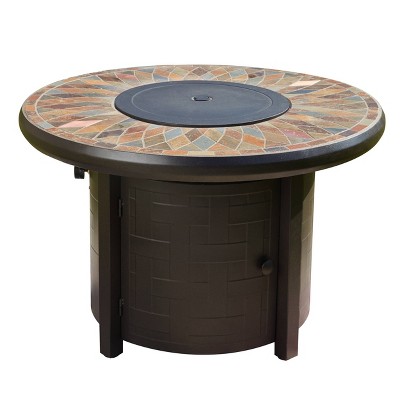 Round Steel Frame Patio Fire Pit - Patio Festival