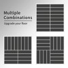 Syemin Carpet Tiles Interlocking Deck，Outdoor or Indoor Flooring for Patio, Bancony, Pool Side，Backyard，Play Area，Black，35.4"*35.4"0.79" - 2 of 4