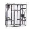 DOMETOUR Large Cat Enclosure with 2 Retreat Condos and 5 Elevated Platforms Gray - 2 of 4