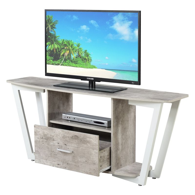 Graystone 1 Drawer TV Stand for TVs up to 60" with Shelves - Breighton Home, 3 of 5