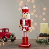 Northlight 14" Red and White Wooden Candy Cane King Christmas Nutcracker - 2 of 4