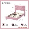 TWIN XL/Twin/Full /Queen/King Upholstered Bed Frame Heavy-Duty Platform Bed Frame w/ Upholstered Headboard and Strong Wood Slats - 2 of 4