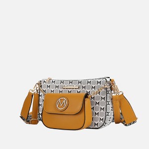 MKF Collection Ciri Crossbody Women's Double Bag Versatile, Monogram Design by Mia K - 1 of 4