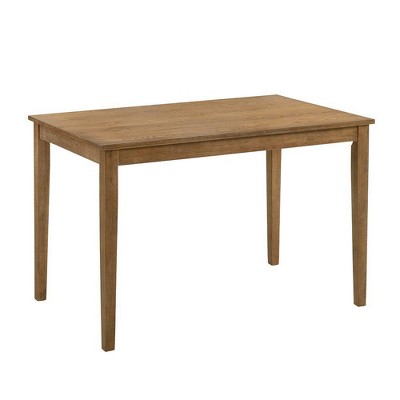 45" Weathered Oak Dining Table with 4 Upholstered Chairs