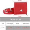 INSPIRE CHIC Women's Fanny Pack Faux Leather Belts with Removable Mini Pouch Small Purse Waist Belt Bag 1 Pc - 4 of 4