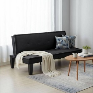 Sapphtopaz 62.99" Futon Sleeper Sofa Couch - Convertible Foldable Sofa Bed, Space-Saving Multi-Functional Furniture for Living Room & Guest Room - 1 of 2