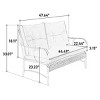 4 Piece Patio Furniture Sets, Wicker Conversation Set For Porch Deck, Patio Conversation Sets With Rattan Sofa Chair With Cushion-Cuddlewood - 4 of 4