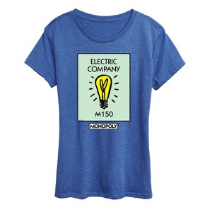 Women's - Monopoly - Electric Company Short Sleeve Graphic T-Shirt - 1 of 4