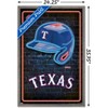 Trends International MLB Texas Rangers - Neon Helmet 23 Framed Wall Poster Prints - 3 of 4