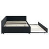 NicBex Full Size Daybed with Trundle,Upholstered Velvet Sofa Bed Frame for Bedroom,Living Room,Apartment - 4 of 4