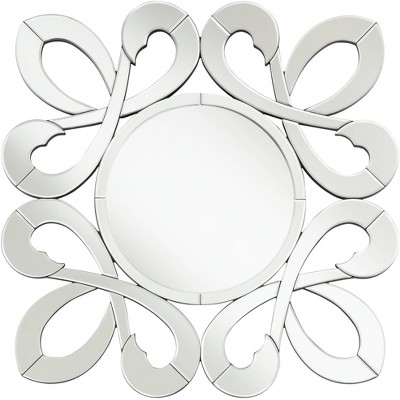 Possini Euro Design Possini Euro Pyramus Cut Glass 33" Square Ornate Wall Mirror