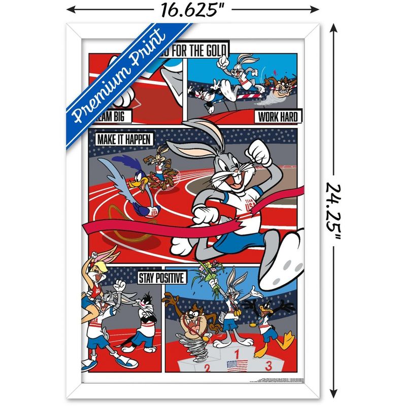 Trends International Looney Tunes x Team USA - Track and Field Framed Wall Poster Prints, 3 of 7