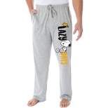 Peanuts Adult Snoopy and Woodstock Lazy Days Character Loungewear Sleep Pajama Pants Heather Grey