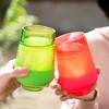 HOST Freeze XL Cooling Cup in Double Walled Insulated Freezable Drink Chilling Tumbler with Freezing Gel, 12 Ounces - Set of 4 Vivid Tinted - 3 of 4