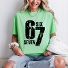 Six Seven Distressed - Women's Garment Dyed Graphic T-Shirt - 3 of 4