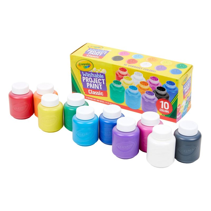 Crayola 10ct 2oz Washable Kids Paint Classic Colors, 5 of 13