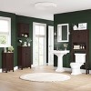 Hayward Two-Door Bathroom Storage Floor Cabinet Dark Woodgrain - RiverRidge Home: Adjustable Shelves, Wood Composite, CARB Certified - 4 of 4