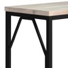 Ebsen Metal and Wood Accent Table White Wash - WyndenHall: Contemporary Rectangle Side Table, Scratch-Resistant - 2 of 4