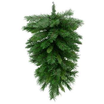 Northlight 30" Unlit Mixed Green Pine Artificial Christmas Teardrop Swag
