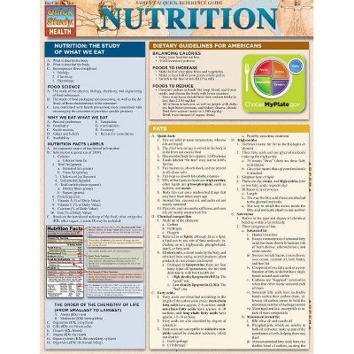 Nutrition - (Quick Study: Health) by  Lucille Beseler (Poster)