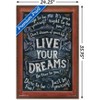 Trends International Live Your Dreams Framed Wall Poster Prints - 3 of 4