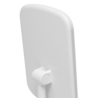 Sleek 7" x 9" White LED Vanity Mirror with Bluetooth Speaker and USB