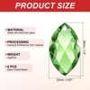 Unique Bargains K9 Crystal DIY Grid Chandelier Oval Pendant beads 1.5" 6 Pcs - 2 of 4