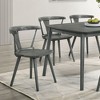 Kumasinova 17.5"H Rustic Farmhouse Dining Chairs Set of 2,Eco-Friendly Rubberwood Armless Chair for Kitchen,Versatile Side Chair,300lbs Max - 2 of 4