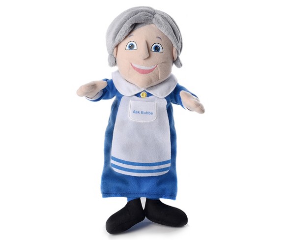 Mensch on a Bench Ask Bubbe Plush Doll