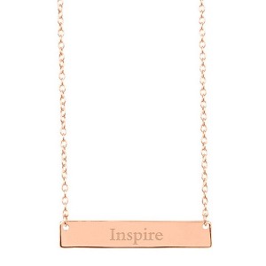 SHINE by Sterling Forever Sterling Silver Inspirational Bar Pendant Necklace - 1 of 2
