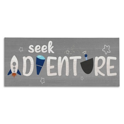 Stupell Industries Seek Adventure Phrase Outer Space Imagination