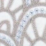 lace embroidered pumpkin