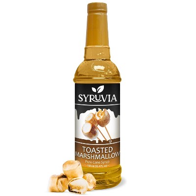 Syruvia Toasted Marshmallow Syrup - 25.4 fl oz. Premium Flavoring Syrup For Coffee
